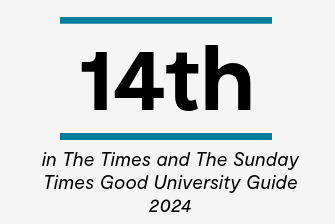 14th in The Times and The Sunday Times Good University Guide 2024